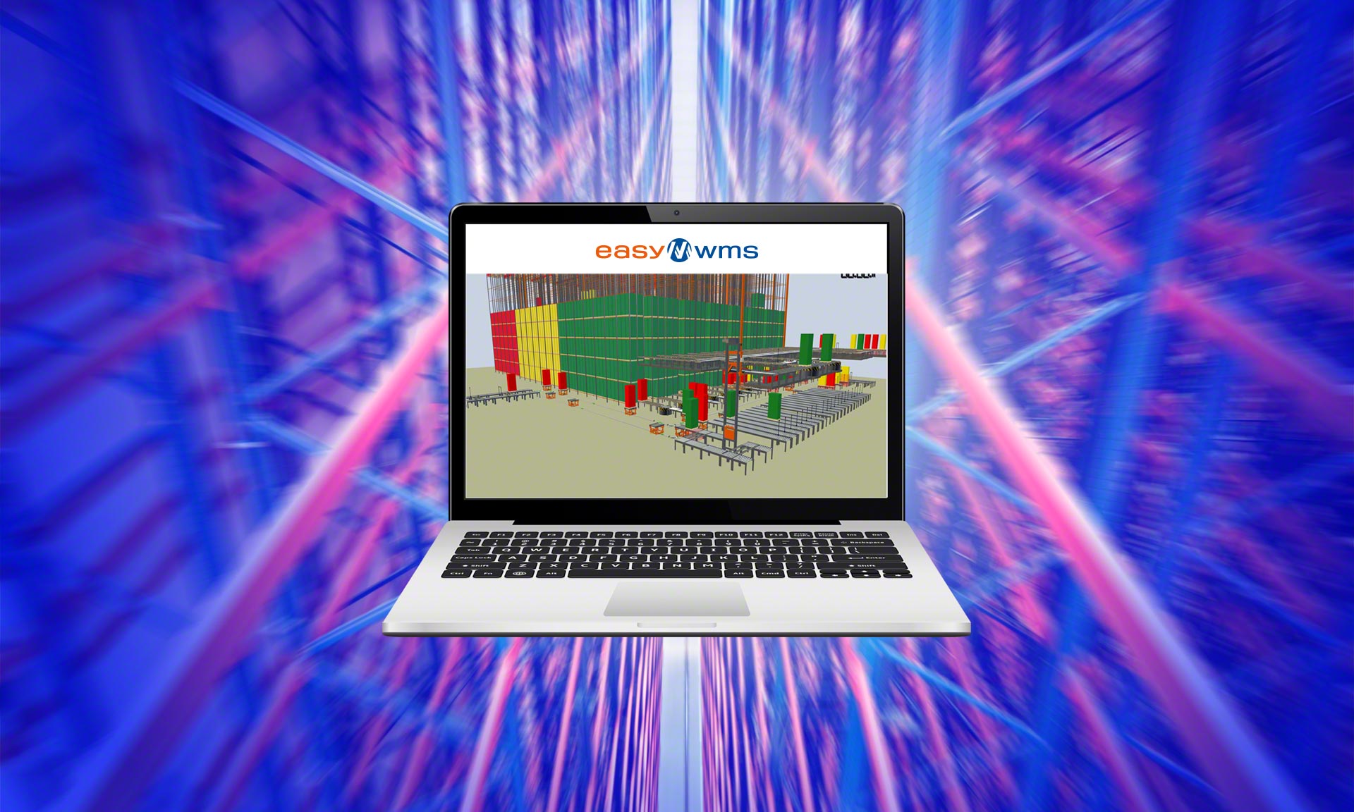 De 3D-weergave van het magazijn is een van de voorbeelden van digital twins die worden toegepast in de logistiek